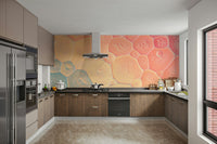 Spectrum bubble wall mural for kids’ space

