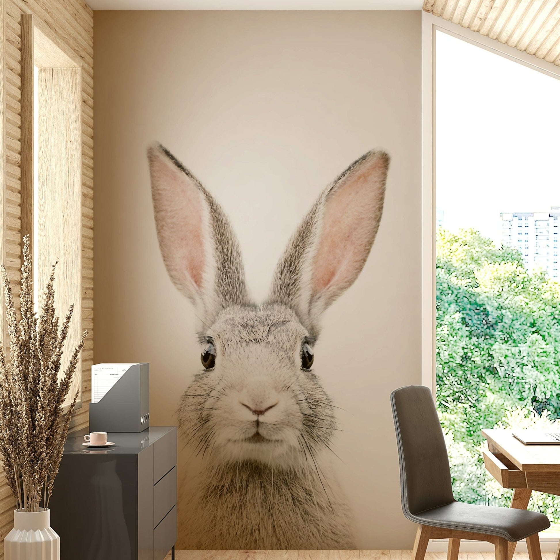 Bunny portrait for wall design GD296

