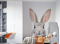 Bunny wall mural bringing warmth to any space