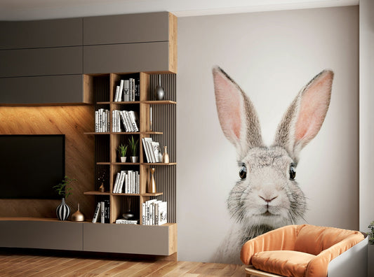 Charming bunny wall mural for nursery decor, GD1821
