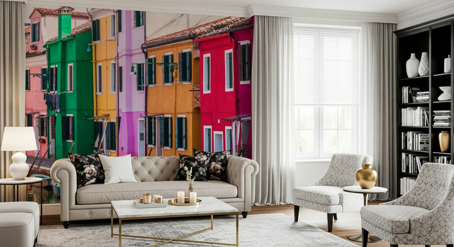 Burano Colors Wall Mural