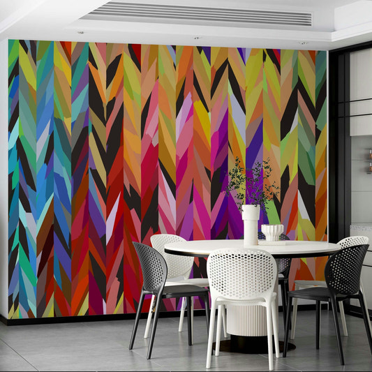Burst of Color wall mural for vibrant home decor

