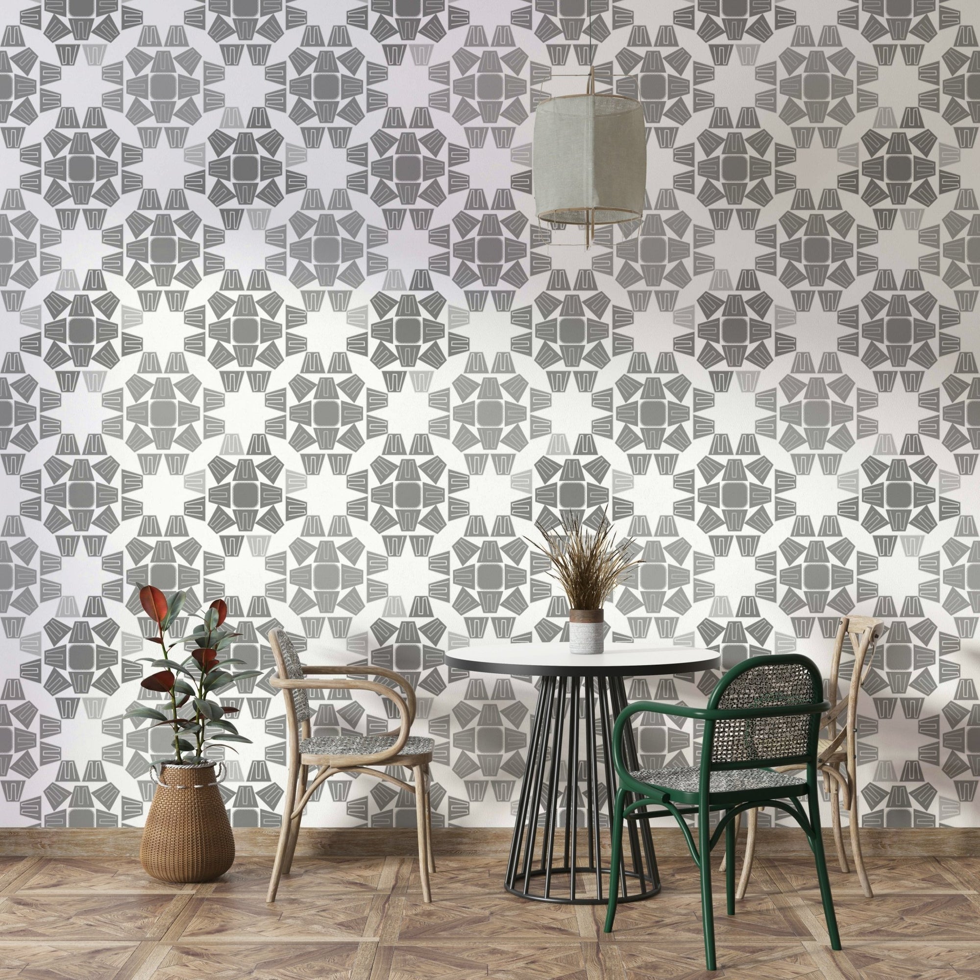 Elegant repeating pattern decorated with delicate white lines GD5073