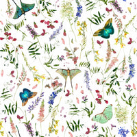 Elegant Butterfly And Blooms wall decor design accent paper.