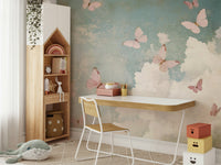 whimsical butterflies and flowers

