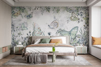 Butterfly Garden Wall Mural - Giffywalls
