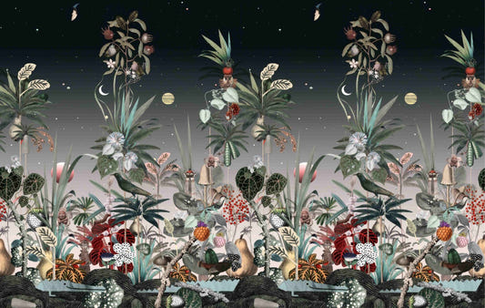 Midnight Botanic Wall Mural