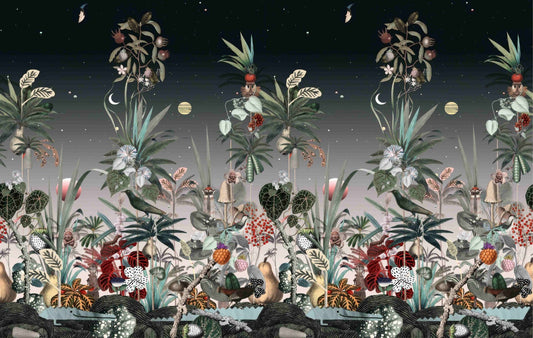 Midnight Botanic Wall Mural