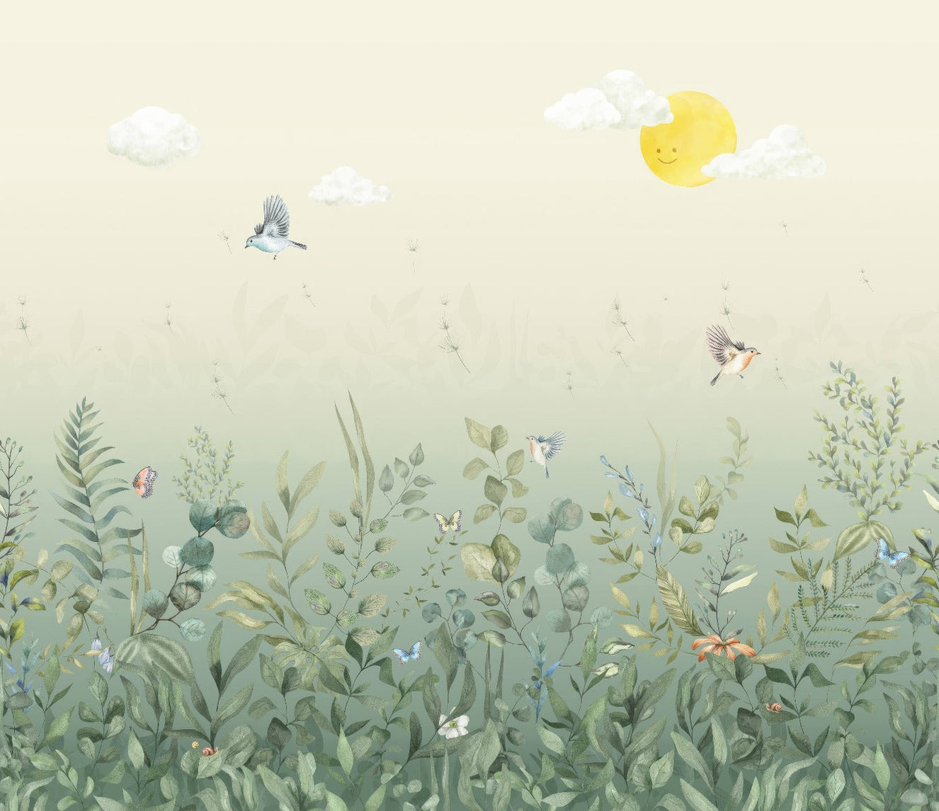 Fluttering Harmony Wall Mural
