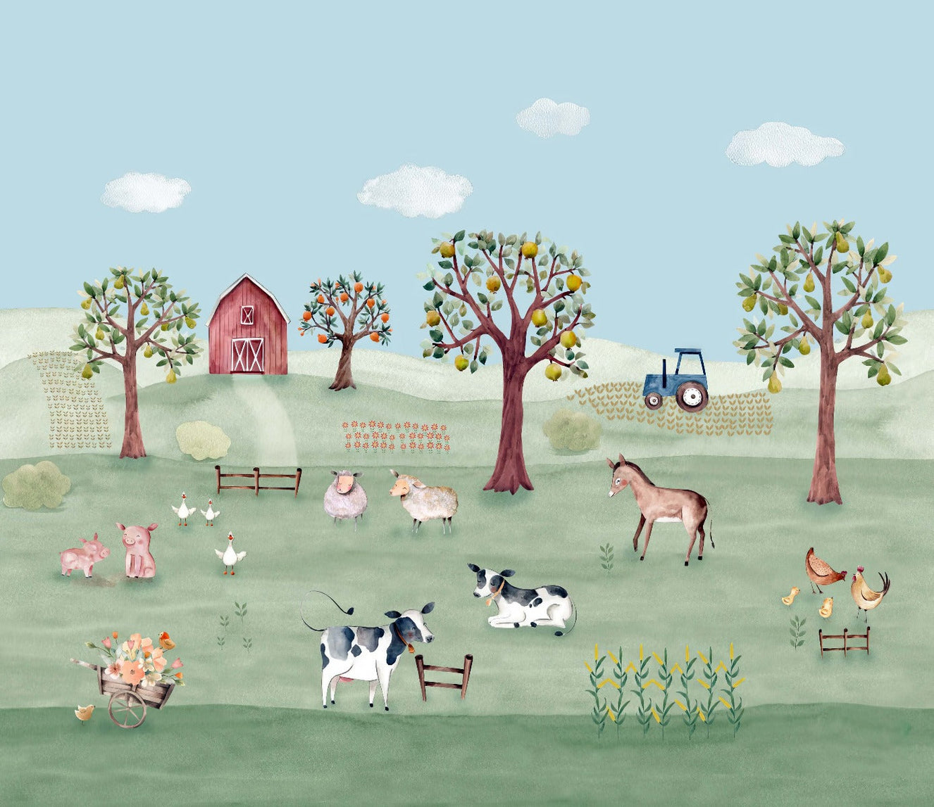 Country Charm Wall Mural