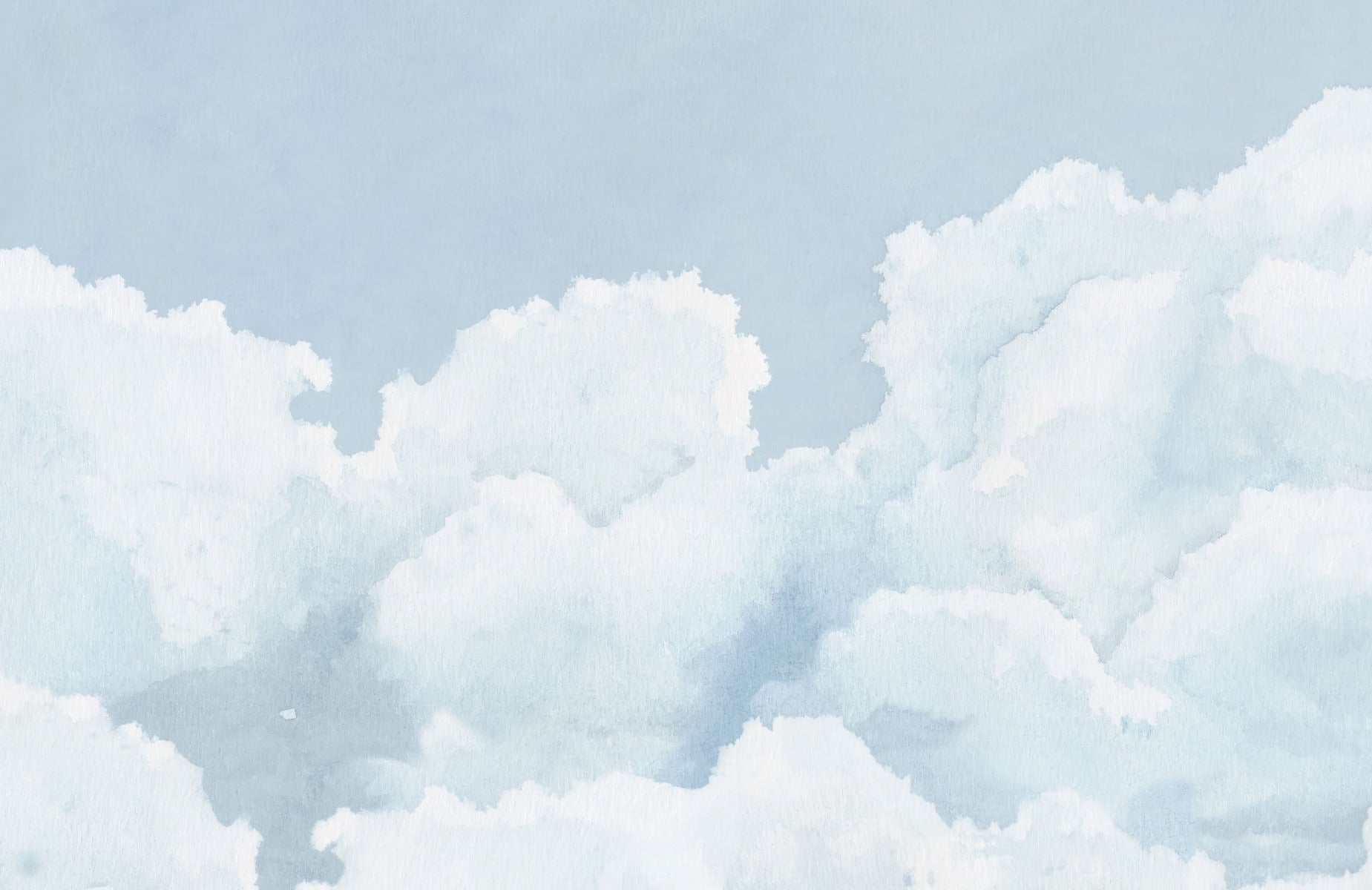 Light Blue Sky Watercolour Wallpaper