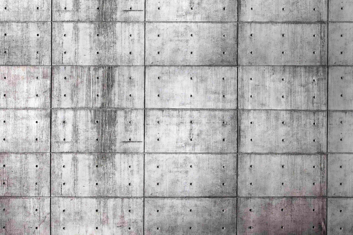 Raw Concrete Wallpaper Mural in your room — zoomed