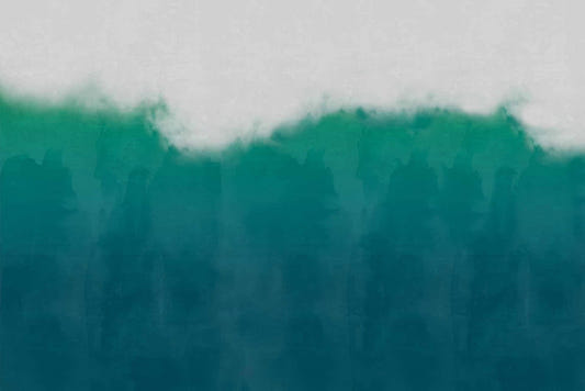 Sea Green Watercolor Wall Mural