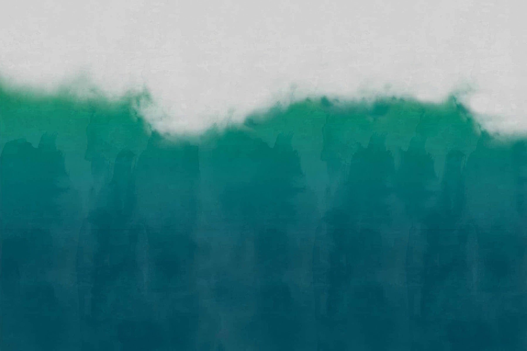 Sea Green Watercolor Wall Mural