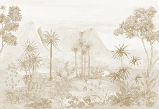 Sepia Forest Wallpaper Mural