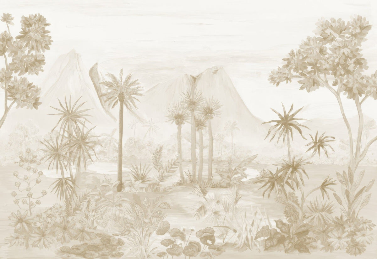 Sepia Forest Wallpaper Mural