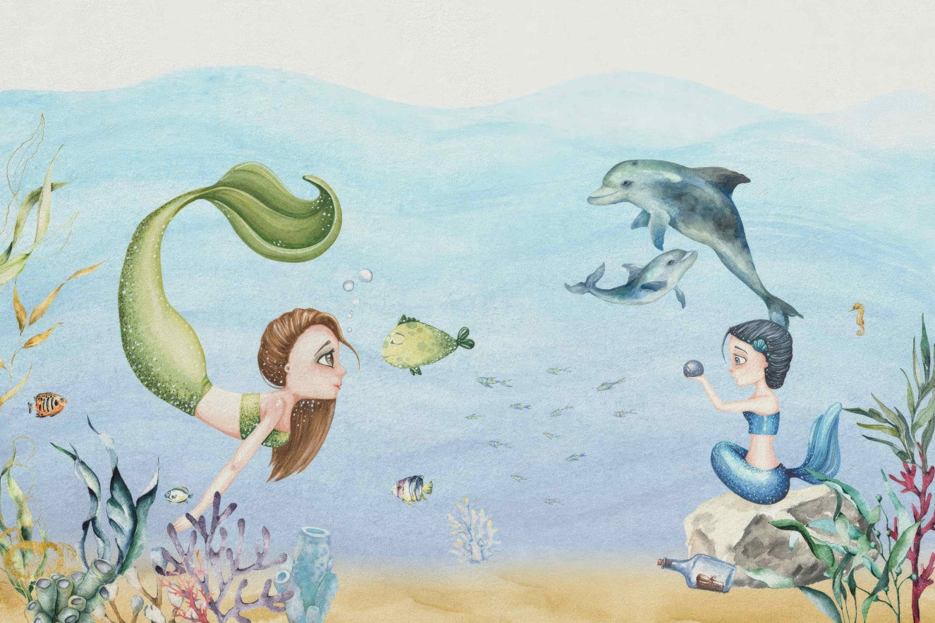 Colourful Mermaids Wallpaper Mural