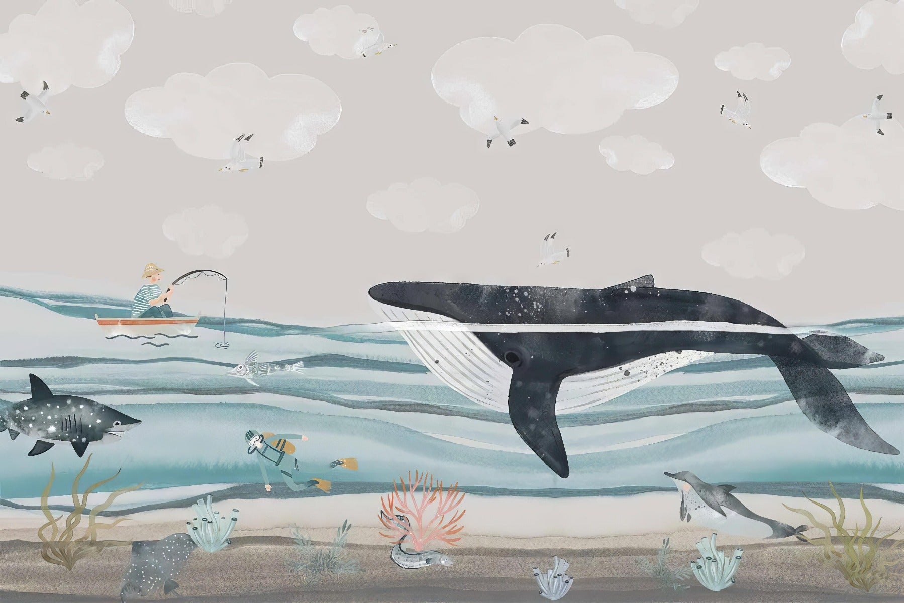 Whale Shark Wallpaper Mural