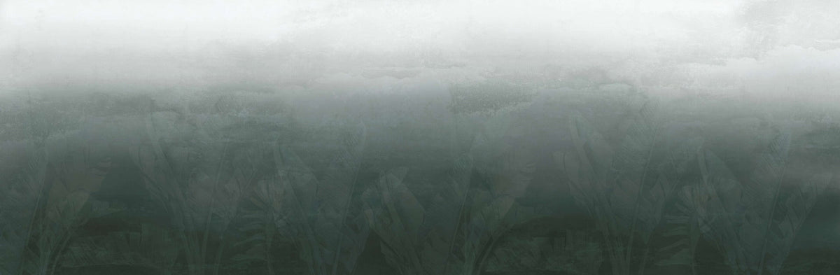Emerald Forest Ombre Wallpaper in your room — zoomed