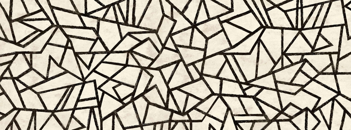 Geometric Pattern Wall Mural in your room — zoomed