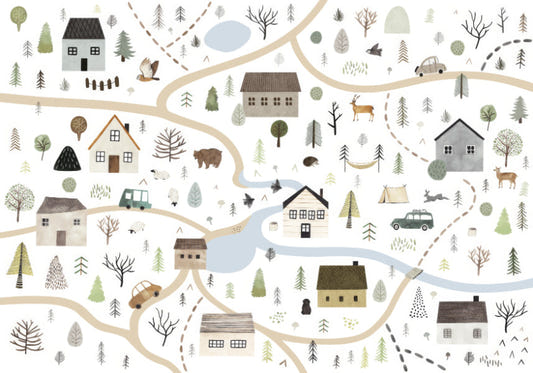 Countryside Charm Wall Mural