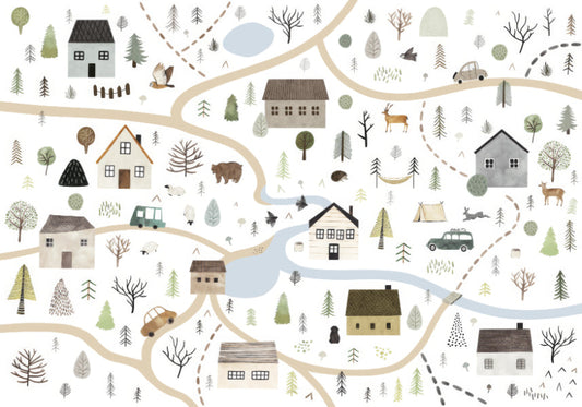 Countryside Charm Wall Mural