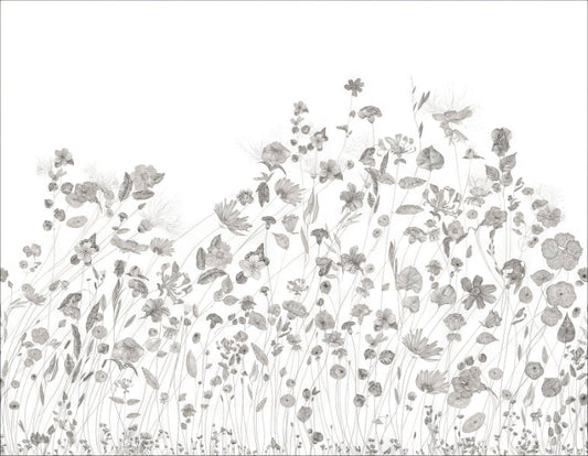 Floral Sketch Wall Mural