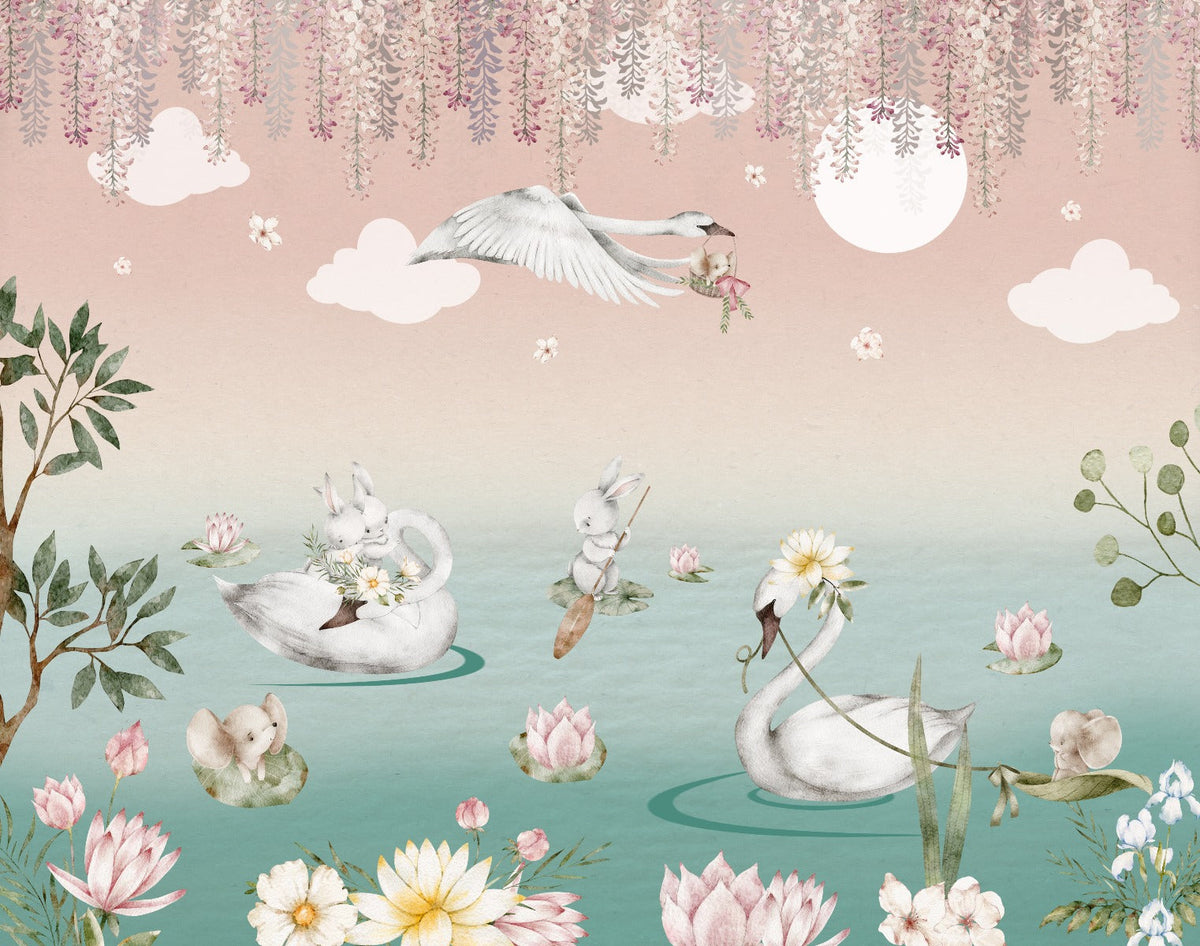 Swan Lake Wall Mural
