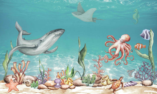 Aquatic Harmony Wall Mural