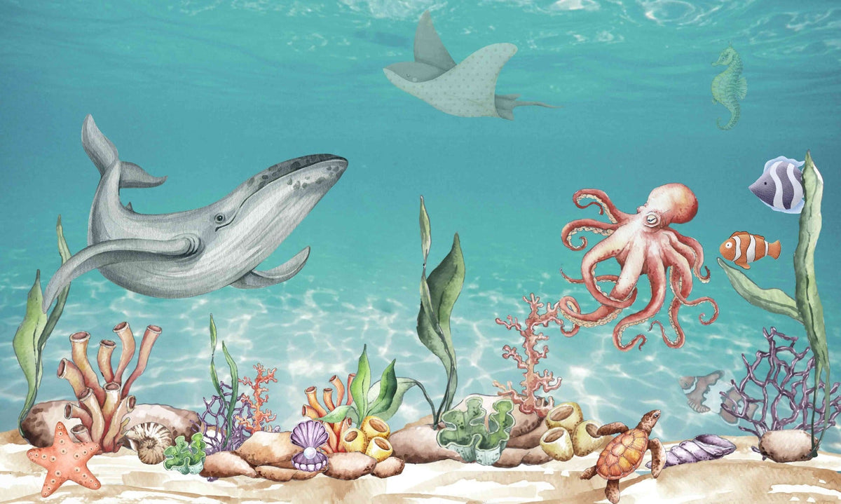 Aquatic Harmony Wall Mural