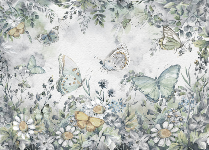 Butterfly Garden Wall Mural