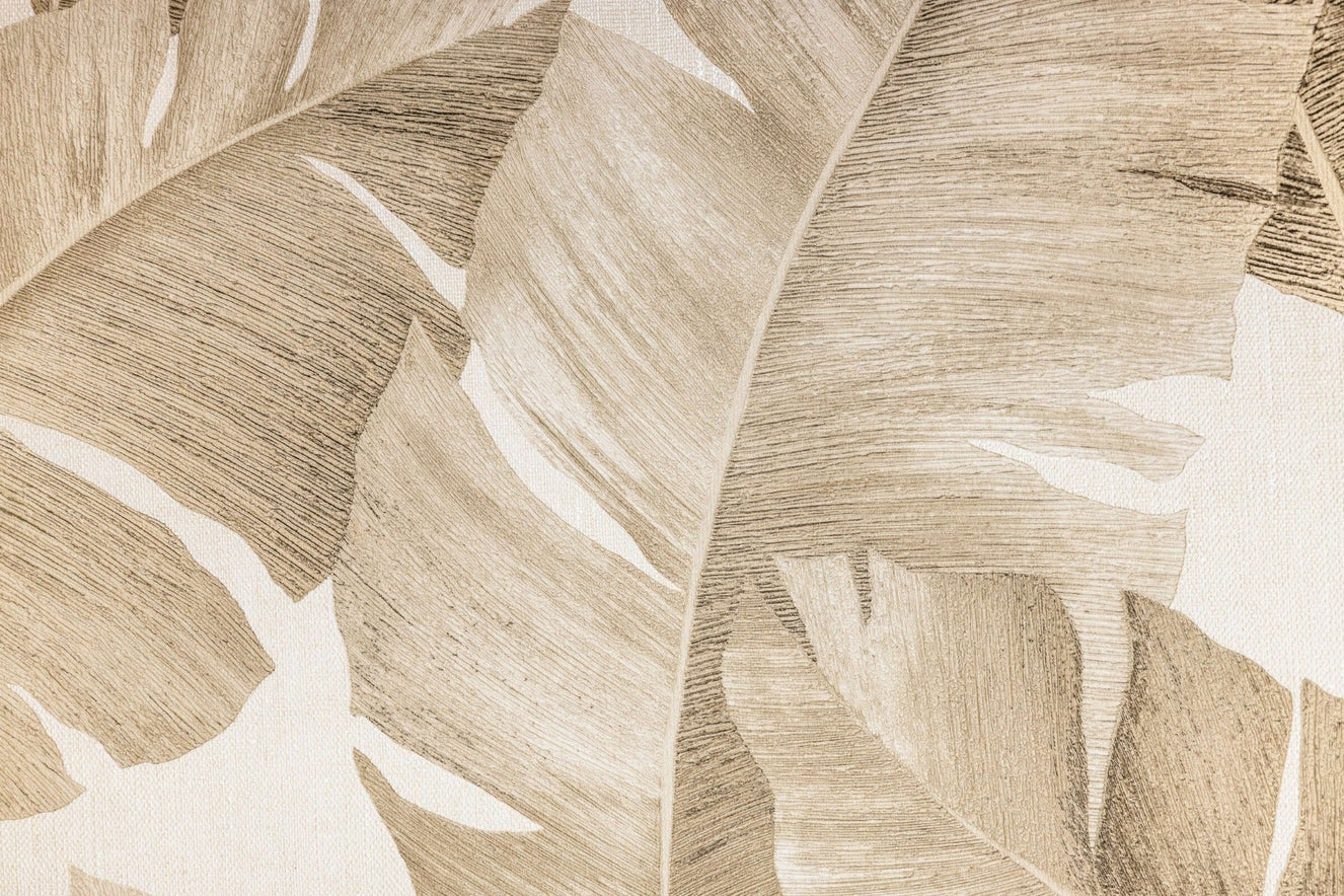 Amber Leaves Wallpaper Mural