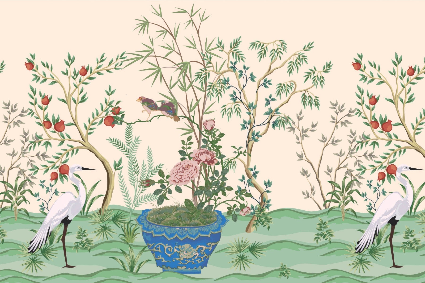 Chinese Garden Wallpaper Mural