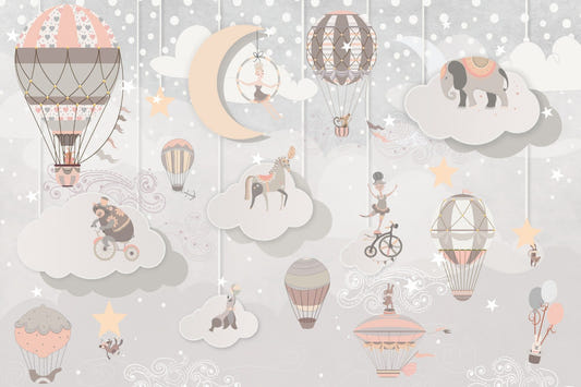 Starry Circus Spectacle Mural
