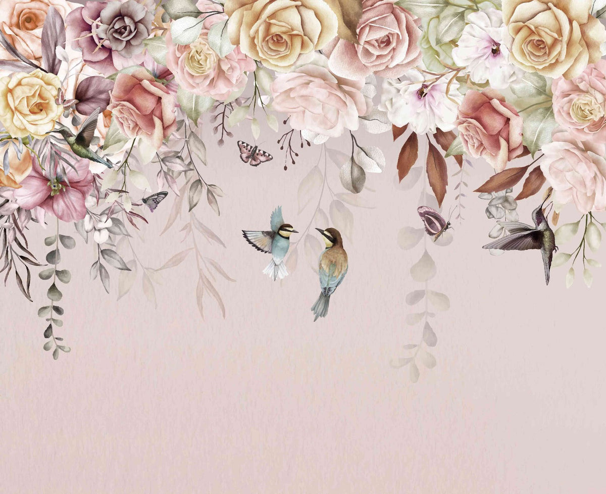 Vintage Blossoms Wall Mural