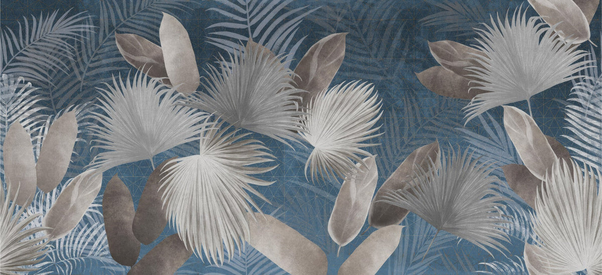 El Dorado Blue Wallpaper Mural in your room — zoomed