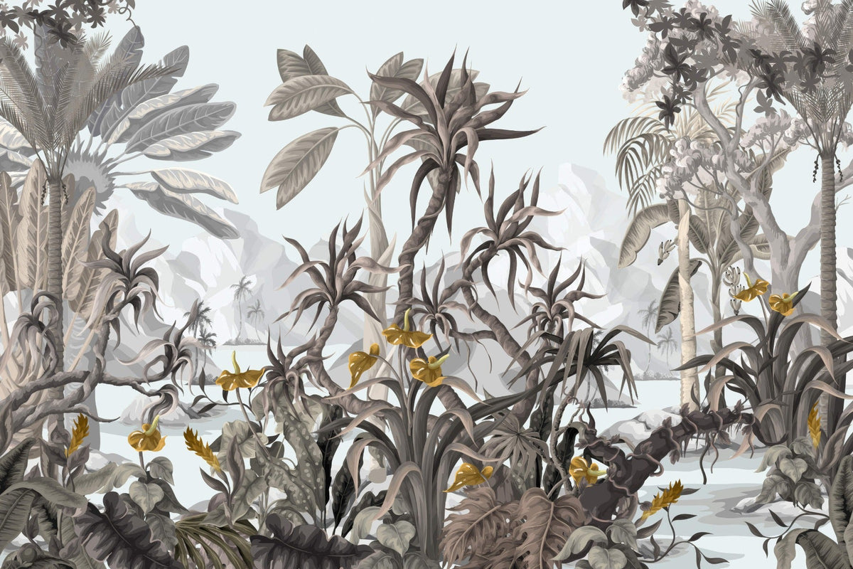 Modern Elysium Wall Mural in your room — zoomed
