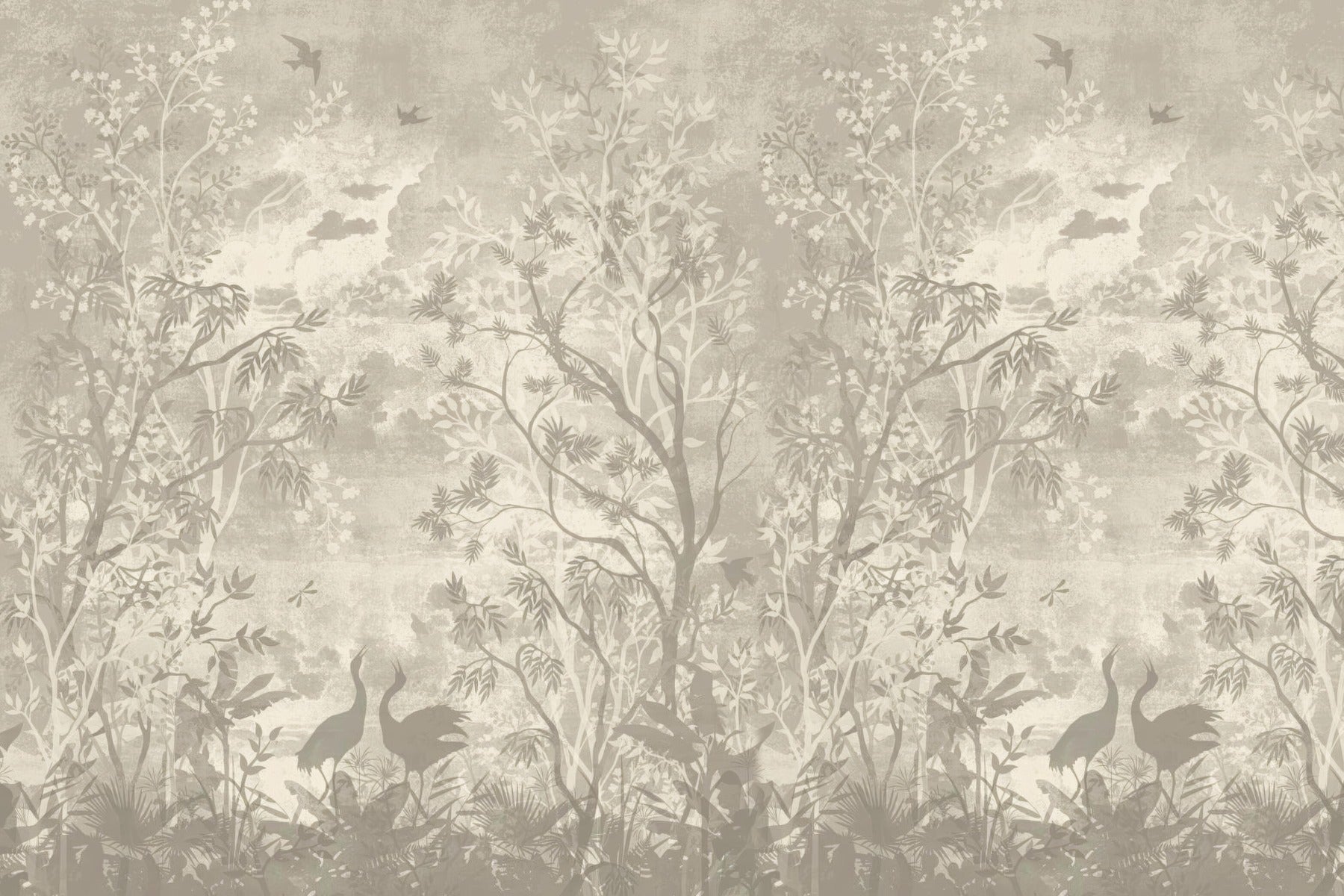 Moonlit Aves Wallpaper Mural