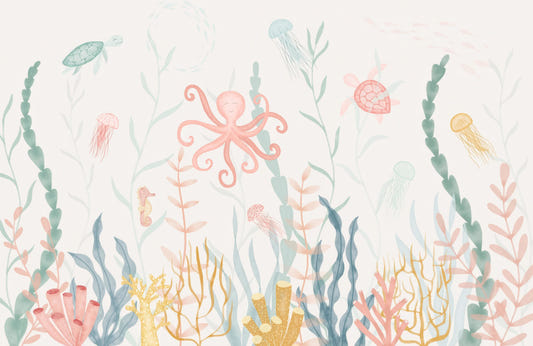 Pastel Marine Symphony Mural