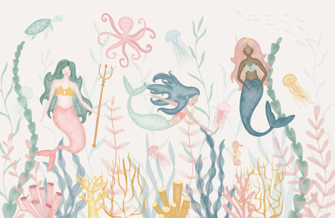 Dreamy Aquatic Ballet Wallpaper