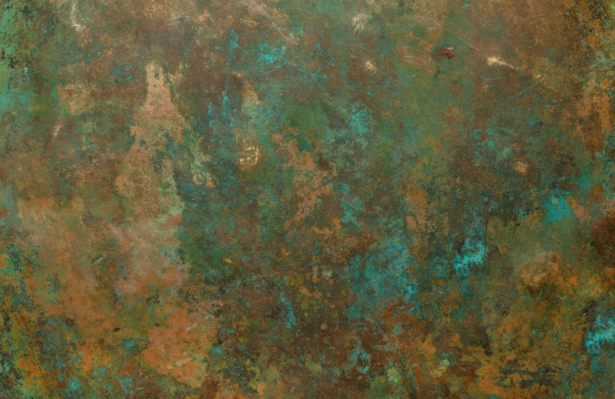 Ancient Bronze Teal Wall Mural