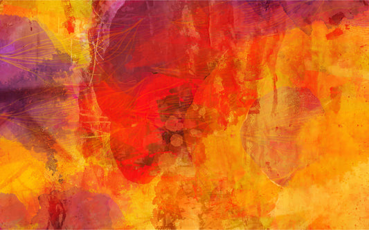 Bright Orange Wallpaper Mural