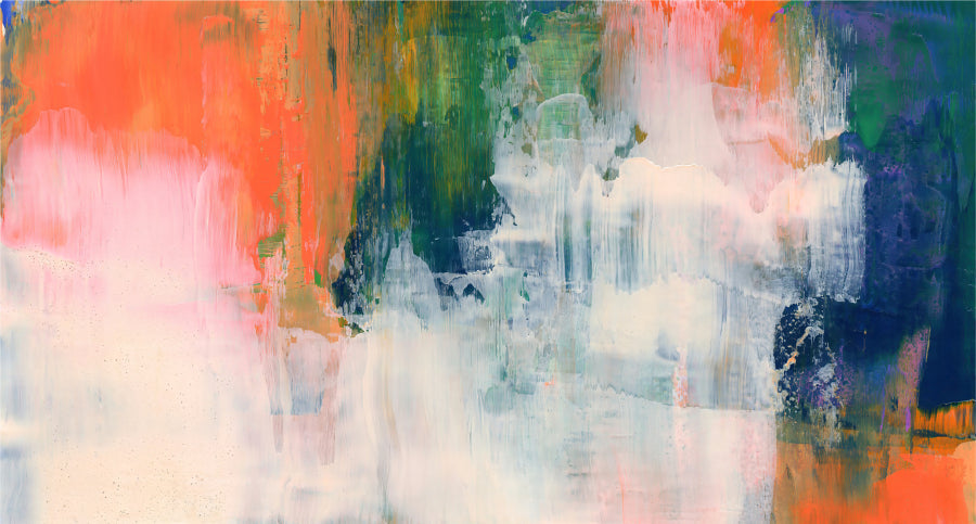 Abstract Brushstroke Wallpaper Mural in your room — zoomed