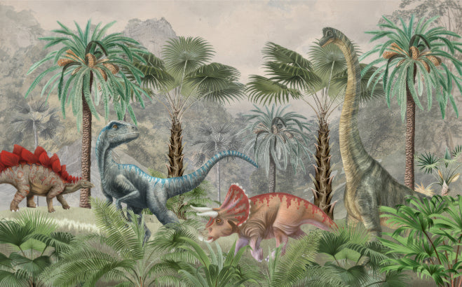 Mesozoic Mingle Wall Mural