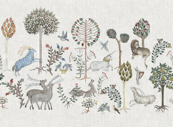 Whimsical Wildlife Wallpaper Mural
