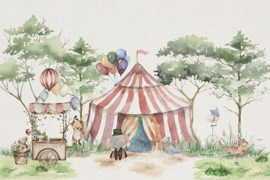 Whimsy Woodland Circus Wallpaper
