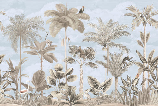 Sepia Treetop Ballet Wallpaper
