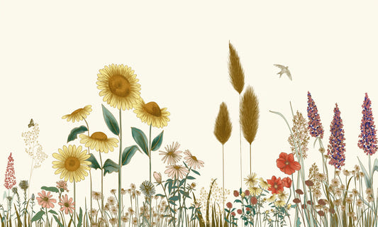 Colorful Flowers Wall Mural