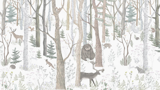 Mystical Forest Scene Wall Mural