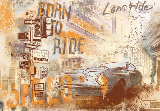 Mustang Mirage Wall Mural